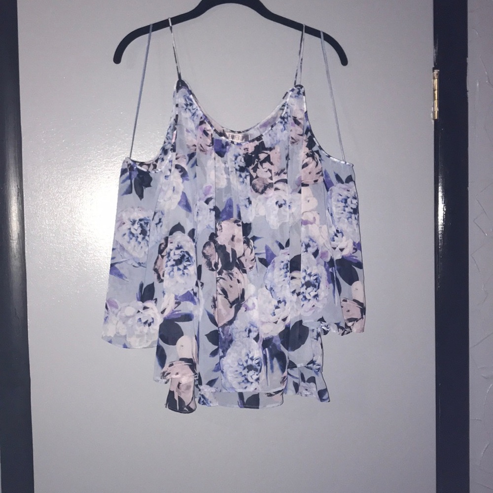 J-lo cold shoulder blouse